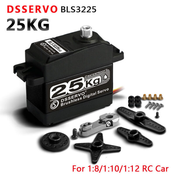 DSSERVO BLS3225 25kg-class brushless servo for 1:8, 1:10 and 1:12 RC cars