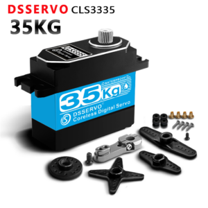 DSSERVO CLS3335 blue and black 35KG-class coreless digital servo with metal arm and accessories