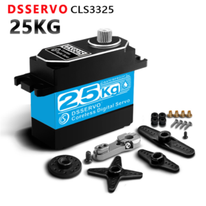 DSSERVO CLS3325 blue and black 25KG-class coreless digital servo with metal arm and accessories