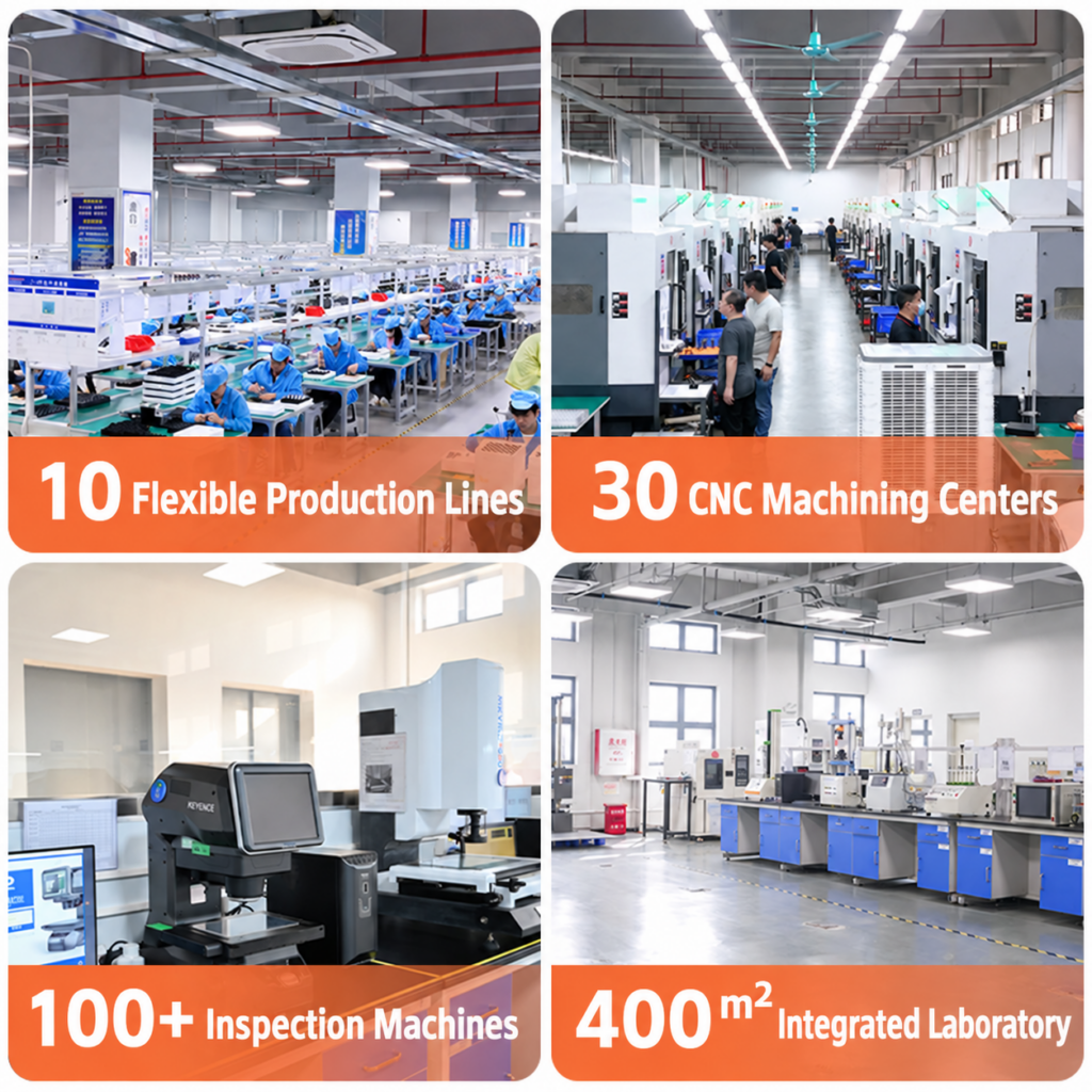 Supplier-provided factory graphic with unverified company figures; not City of Machinery's facility or a project photo.