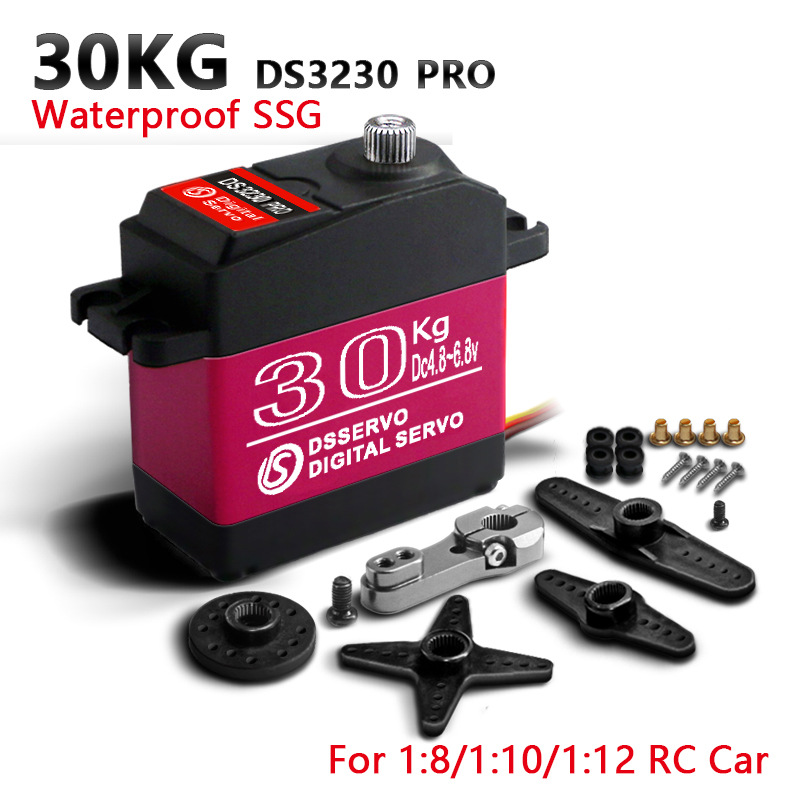 DSSERVO DS3230 PRO MG 30 kg·cm waterproof digital servo with metal gear accessories