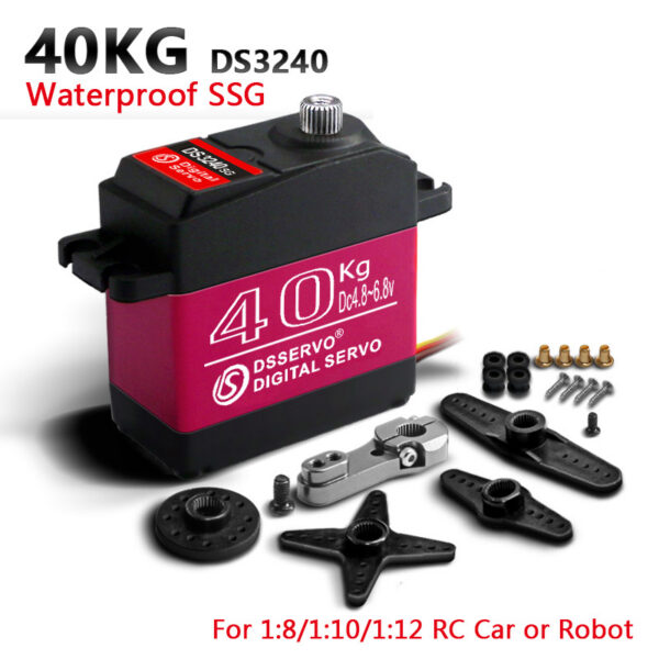 DSSERVO DS3240 40 kg·cm waterproof digital servo with mounting accessories